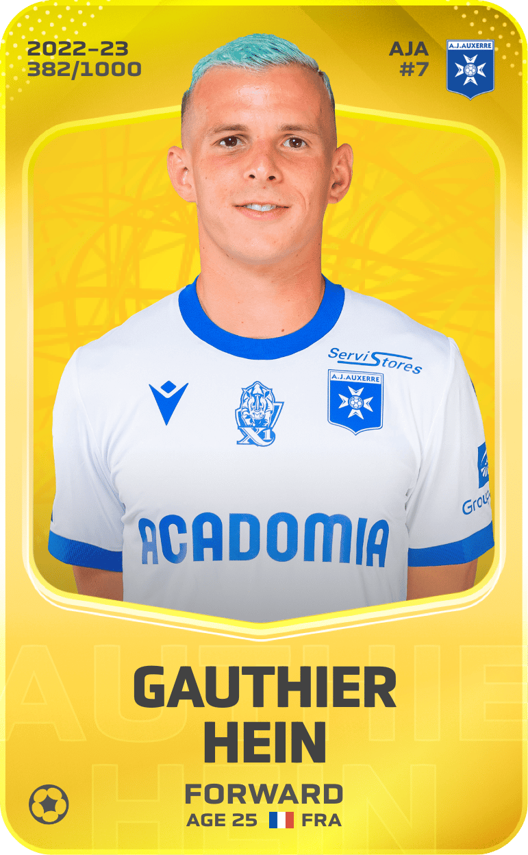 Gauthier Hein 2022-23 • Limited 382/1000