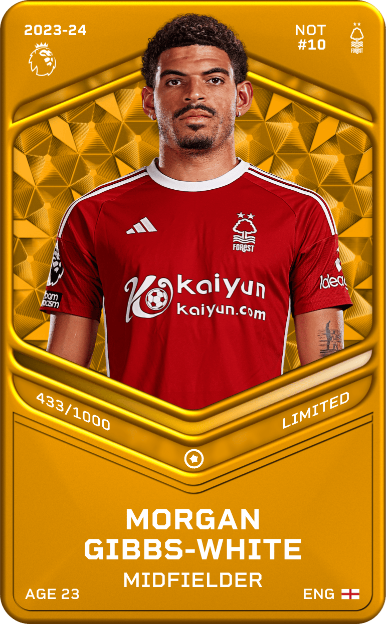 Morgan Gibbs-White 2023-24 • Limited 433/1000