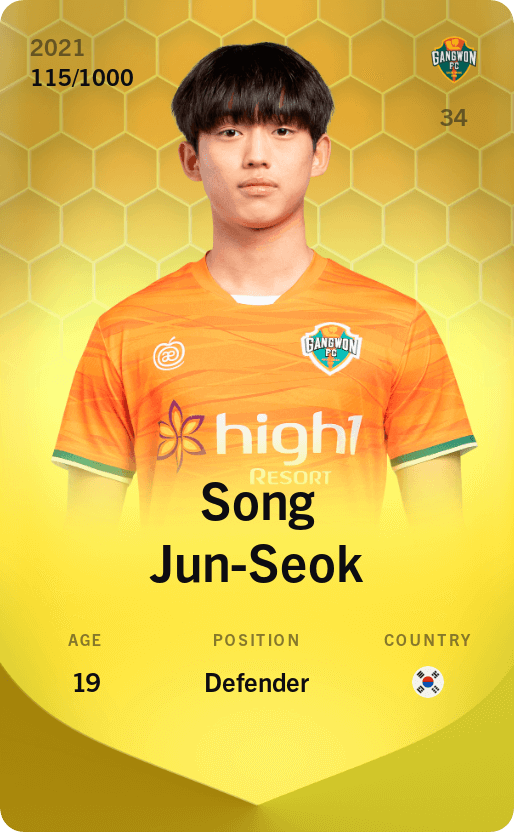 Song Jun-Seok 2021-22 • Limited 115/1000