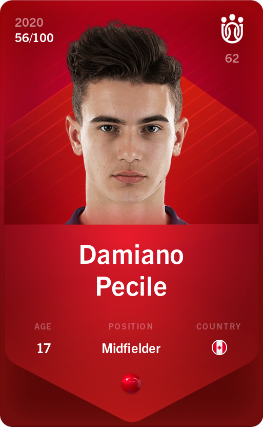 Sorare - Sorare Official - Damiano Pecile 2020-21 • Rare 56/100 - NFT # 34953044103203553252114652439030174891425865433655843721019372420628301650278