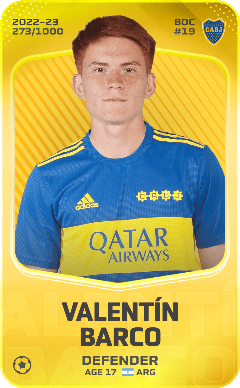 Valentín Barco 2022-23 • Limited 273/1000