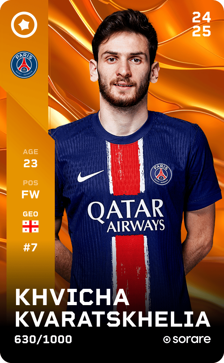 Khvicha Kvaratskhelia 2024-25 • Limited 630/1000