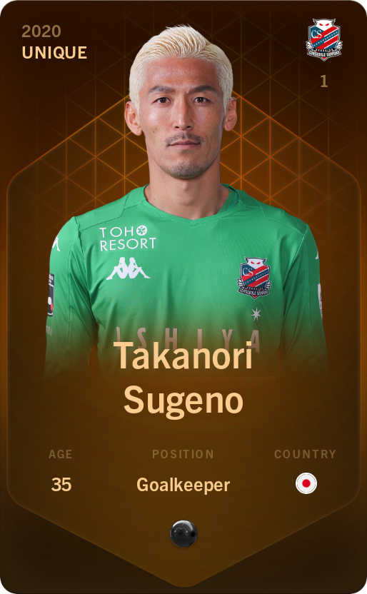 Sorare - Sorare Official - Takanori Sugeno 2020-21 • Unique - NFT # 6127151646619472728961985352085685433126513350780164872883609940323688858410