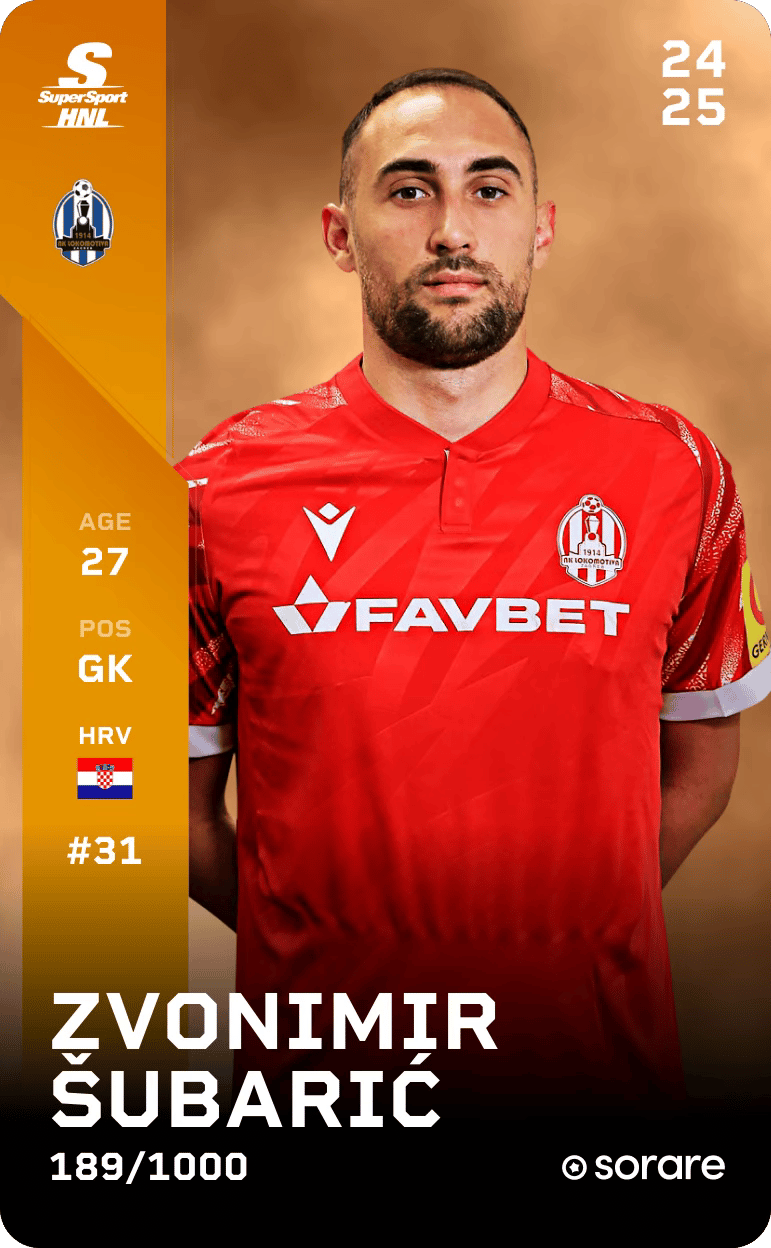 Zvonimir Šubarić 2024-25 • Limited 189/1000