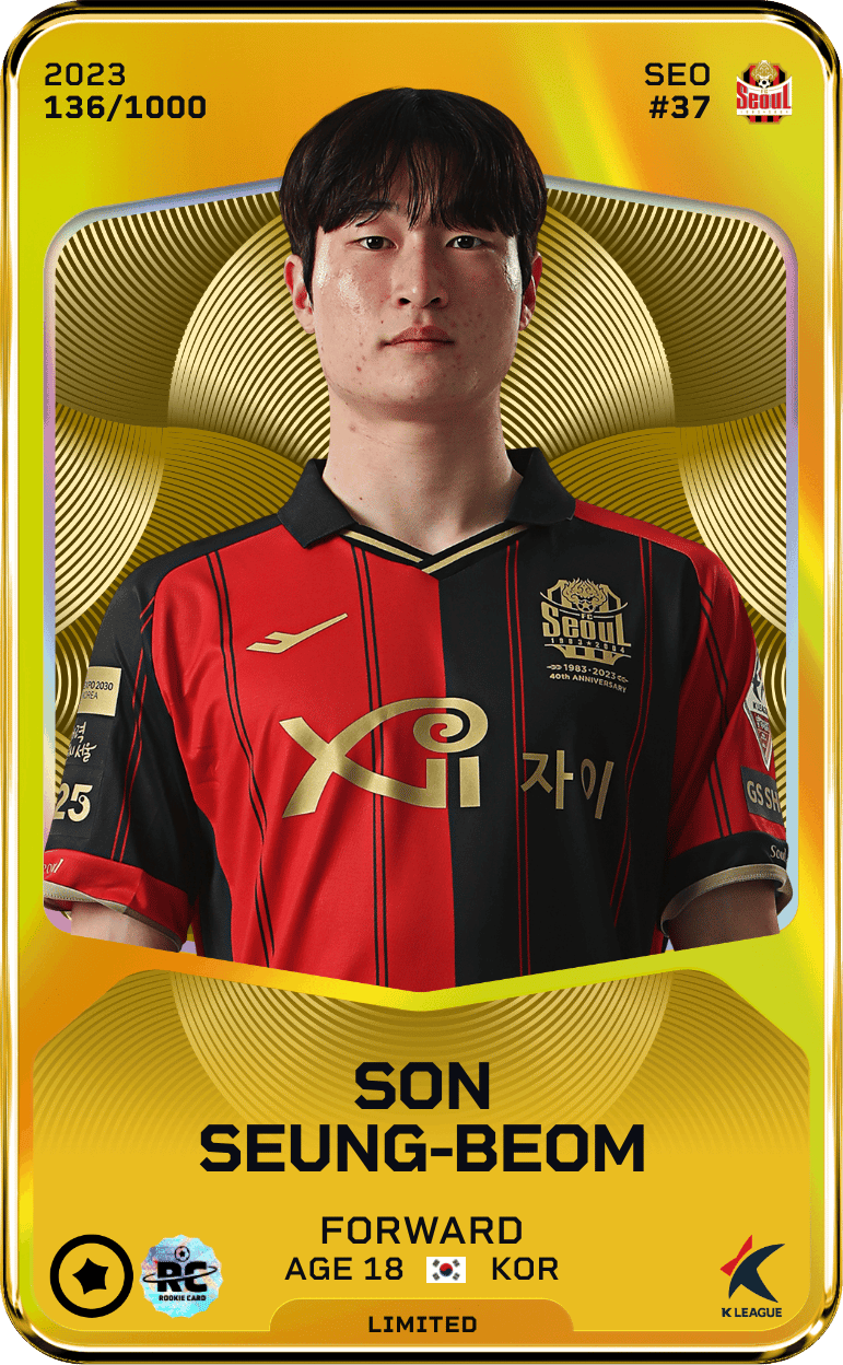Son Seung-Beom 2023-24 • Limited 136/1000