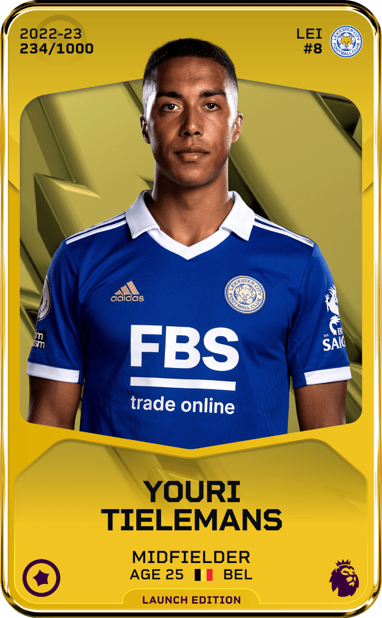 Youri Tielemans 2022-23 • Limited 234/1000