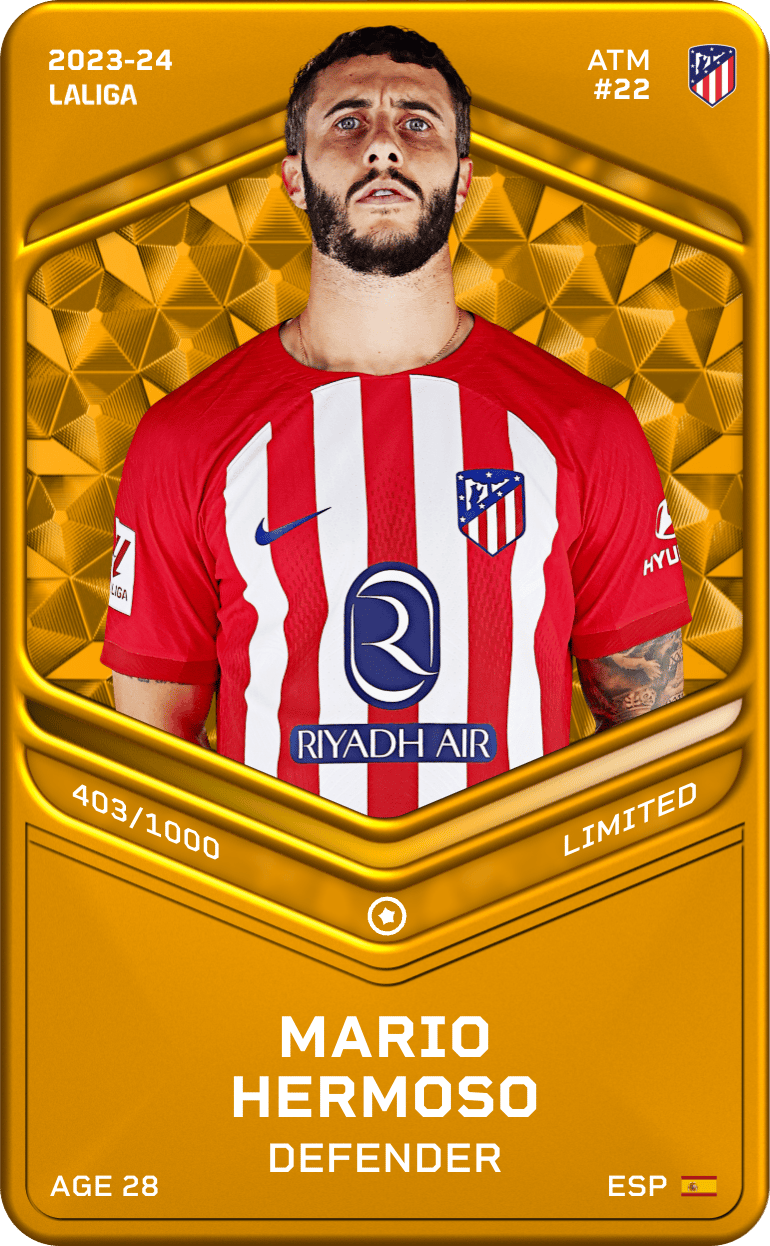 Mario Hermoso 2023-24 • Limited 403/1000