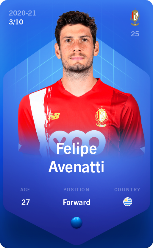Sorare - Sorare Official - Felipe Avenatti 2020-21 • Super Rare 3/10 - NFT # 14577267053466025286463328038075529552045709134918276537030472462355003122853