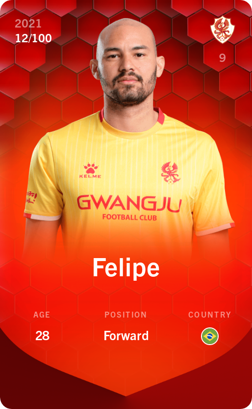 Sorare - Sorare Official - Felipe 2021-22 • Rare 12/100 - NFT # 15006862814483591251020136982892566163981839018102991403087343163334407073259