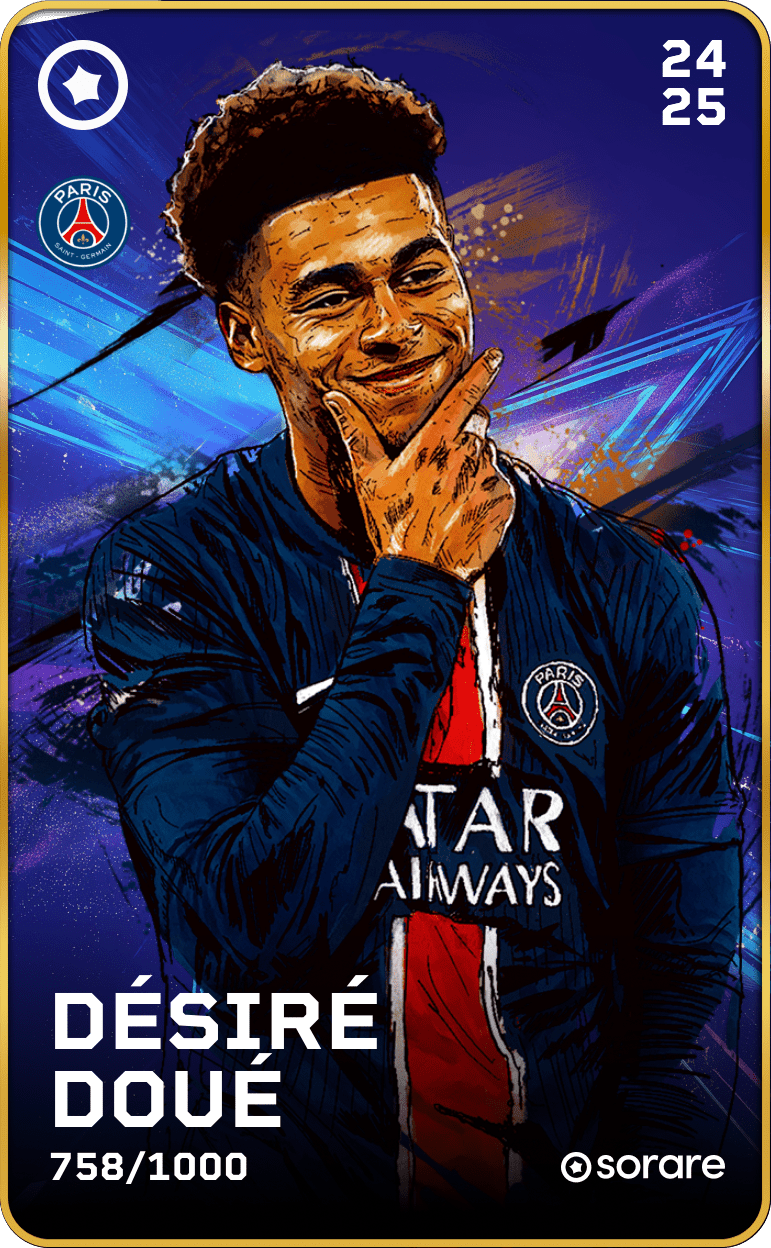 Désiré Doué 2024-25 • Limited 758/1000