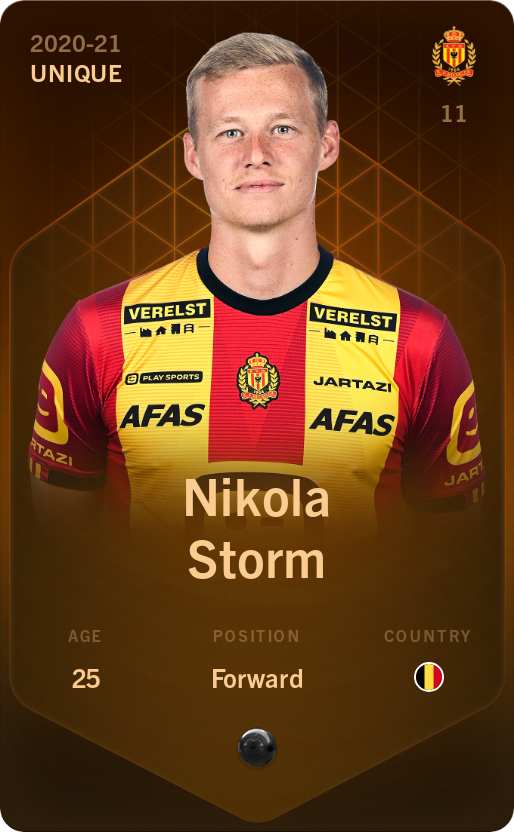 Sorare - Sorare Official - Nikola Storm 2020-21 • Unique - NFT # 111960842741410986592570275953519738072608035197790777161942788281495561570035