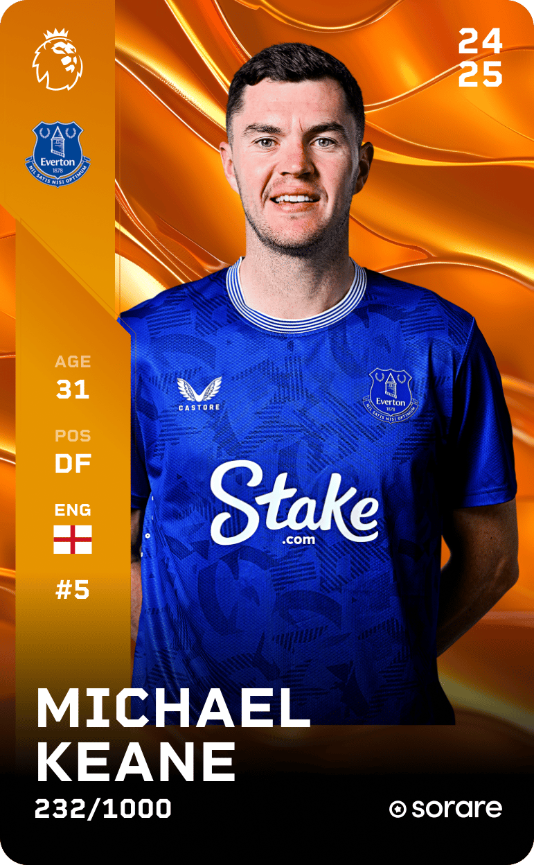 Michael Keane 2024-25 • Limited 232/1000