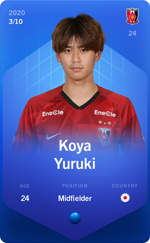Sorare - Sorare Official - Koya Yuruki 2020-21 • Super Rare 3/10 - NFT # 109158792137395660243014019121945468640840565662775020660687712356304894146407