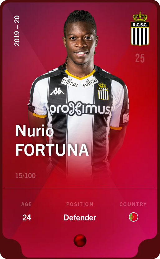 Sorare - Sorare Official - Nurio Fortuna 2019-20 • Rare 15/100 - NFT # 81125241222103338080797276296422114710834239213583653744190812225178018890662