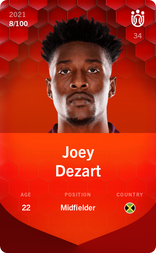 Sorare - Sorare Official - Joey Dezart 2021-22 • Rare 8/100 - NFT # 40809616066538643482077763240816655432440574149096970559165066700573104582417
