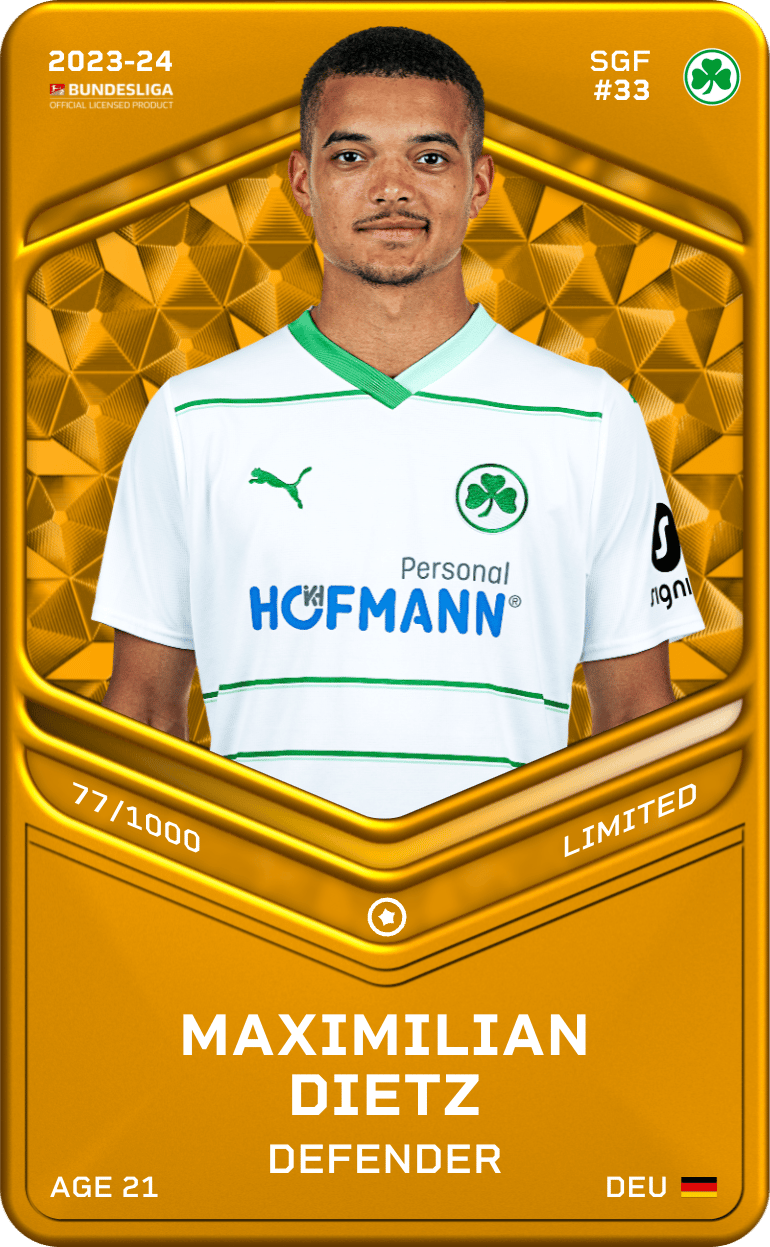 Maximilian Dietz 2023-24 • Limited 77/1000