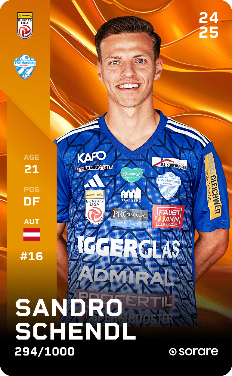 Sandro Schendl 2024-25 • Limited 294/1000