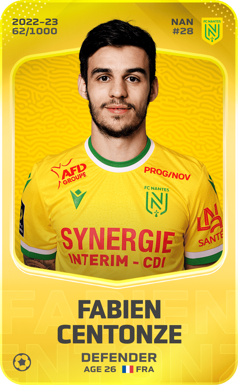 Fabien Centonze 2022-23 • Limited 62/1000