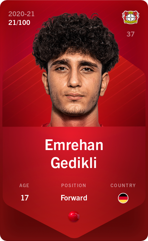 Sorare - Sorare Official - Emrehan Gedikli 2020-21 • Rare 21/100 - NFT # 61073134486346601979952852822573201443810073875054661436298526312253425351673