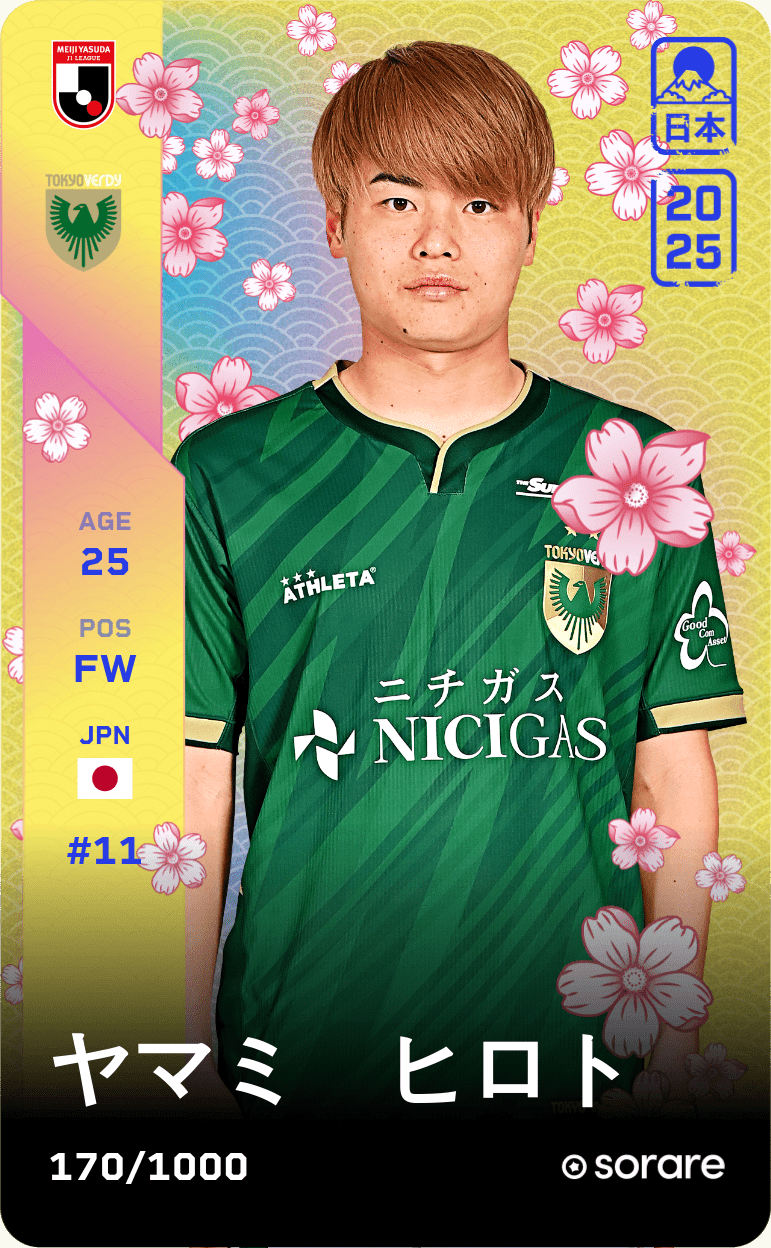 Hiroto Yamami 2025-26 • Limited 170/1000