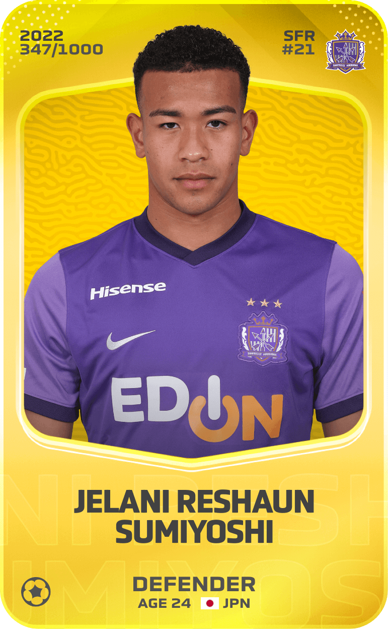 Jelani Reshaun Sumiyoshi 2022-23 • Limited 347/1000
