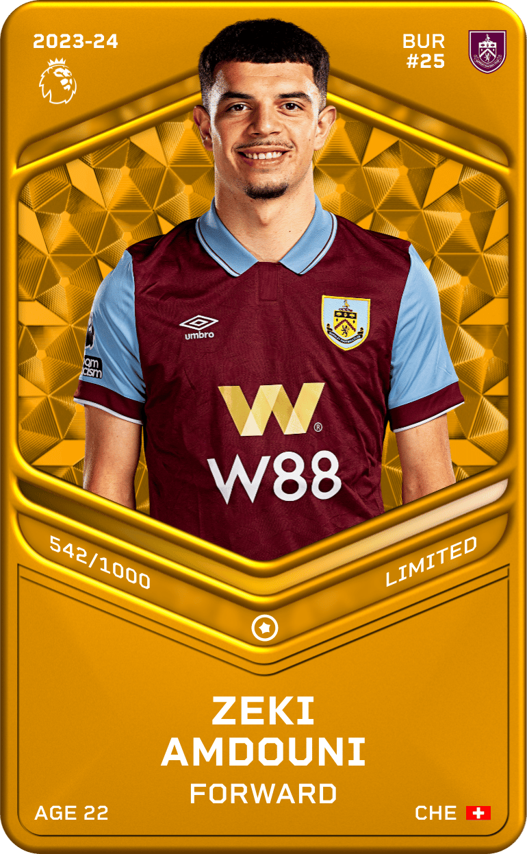 Zeki Amdouni 2023-24 • Limited 542/1000
