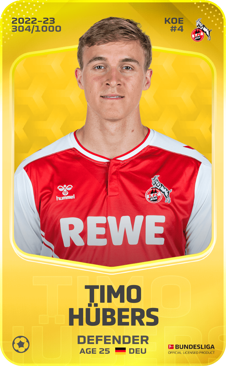 Timo Hübers 2022-23 • Limited 304/1000