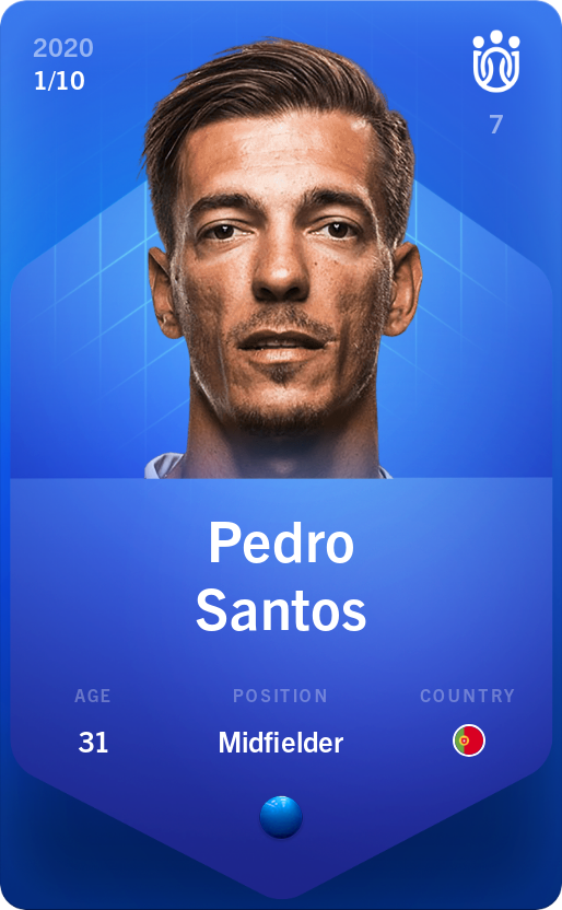 Sorare - Sorare Official - Pedro Santos 2020-21 • Super Rare 1/10 - NFT # 102319241259645545225969296021303776967863989555314796395885248413152321786127