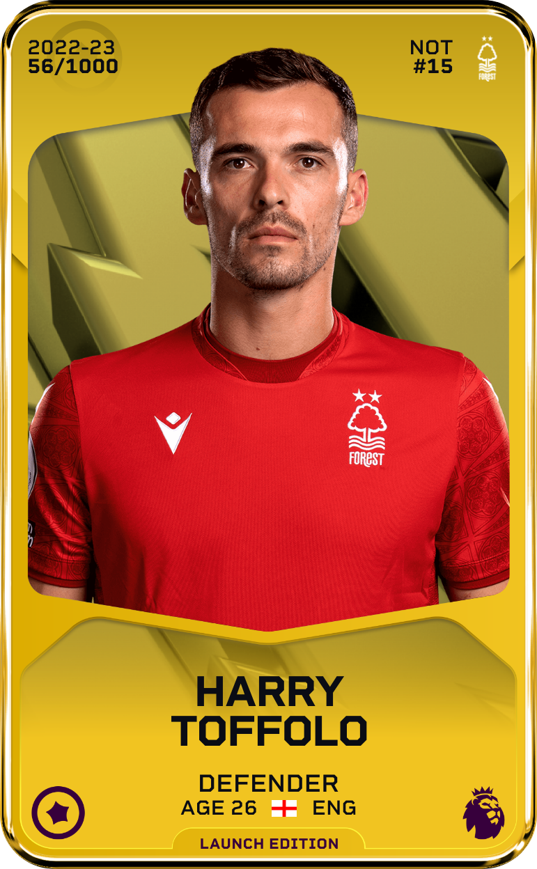Sorare - Sorare Official - Harry Toffolo 2022-23 • Limited 56/1000 - NFT # 28805451320422974180165896179263464526709564714733641413700151973955939330205