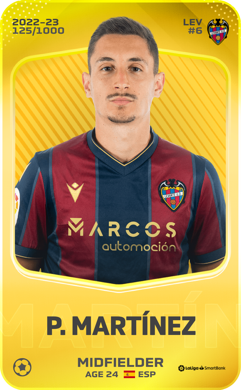 Sorare - Sorare Official - P. Martínez 2022-23 • Limited 125/1000 - NFT # 31584025542630946509662054012899514578075802422281836395668516532386719114290