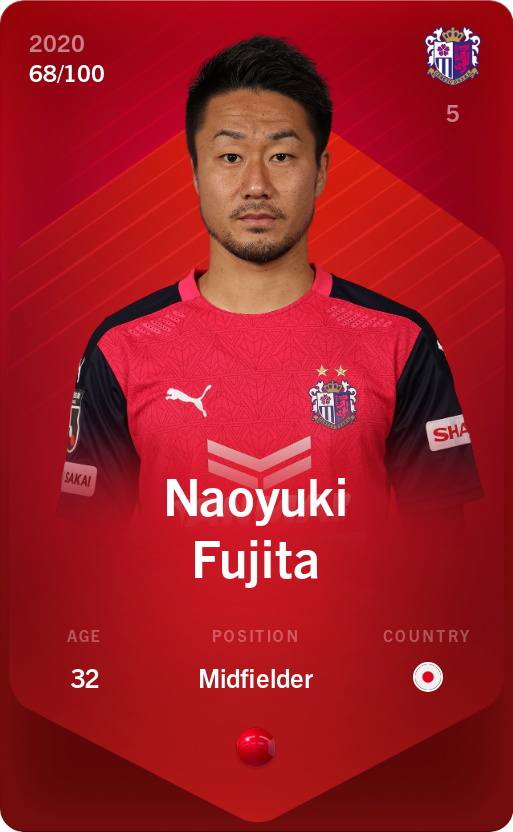 Sorare - Sorare Official - Naoyuki Fujita 2020-21 • Rare 68/100 - NFT # 35218063838872885502370680483333872570685844413361634967388859095053027414975