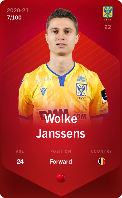Sorare - Sorare Official - Wolke Janssens 2020-21 • Rare 7/100 - NFT # 76039344666802601261990334072324382326855976383452777921771456622712292043906