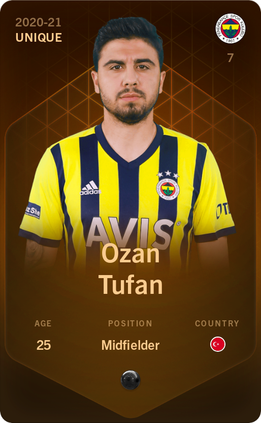 Sorare - Sorare Official - Ozan Tufan 2020-21 • Unique - NFT # 43655563009444826776896511097489222283862559608536291406336529352643079009984