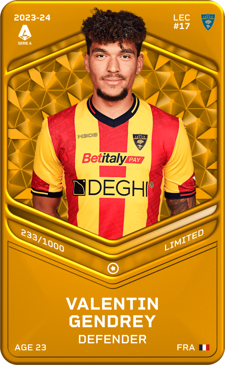 Valentin Gendrey 2023-24 • Limited 233/1000