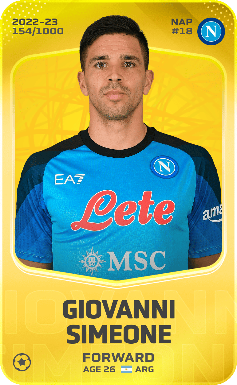 Giovanni Simeone 2022-23 • Limited 154/1000