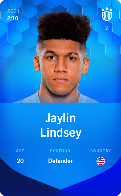 Sorare - Sorare Official - Jaylin Lindsey 2021-22 • Super Rare 2/10 - NFT # 85017126609085850915612593977393612164025192130373290088909765623535567678189