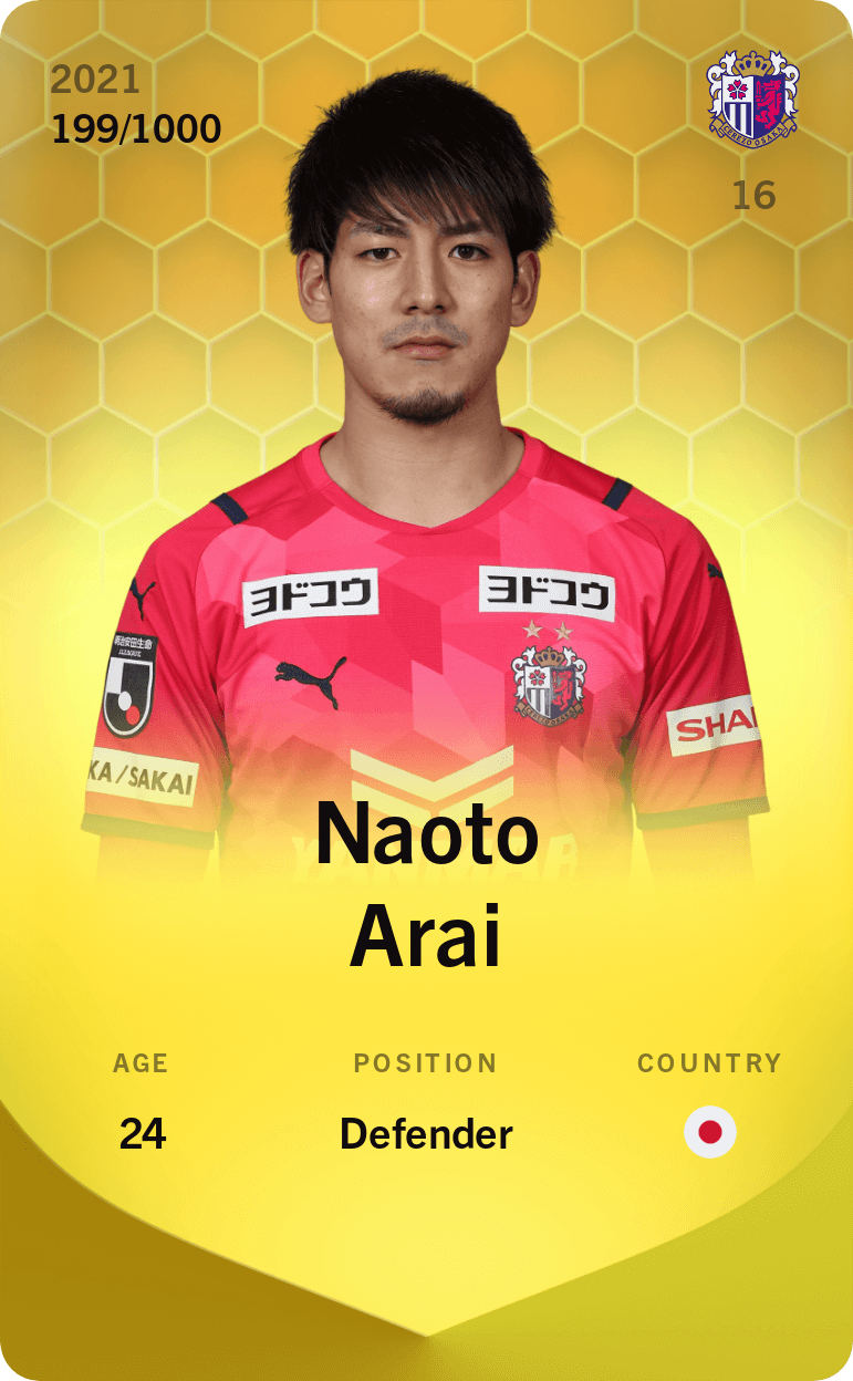 Naoto Arai 2021-22 • Limited 199/1000
