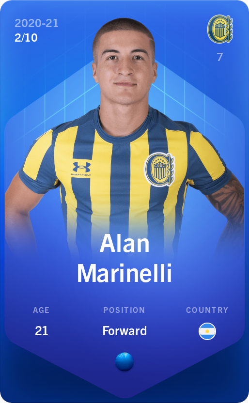 Sorare - Sorare Official - Alan Marinelli 2020-21 • Super Rare 2/10 - NFT # 7954478345527210286936450447741607545383028817846594248395730480754063186345