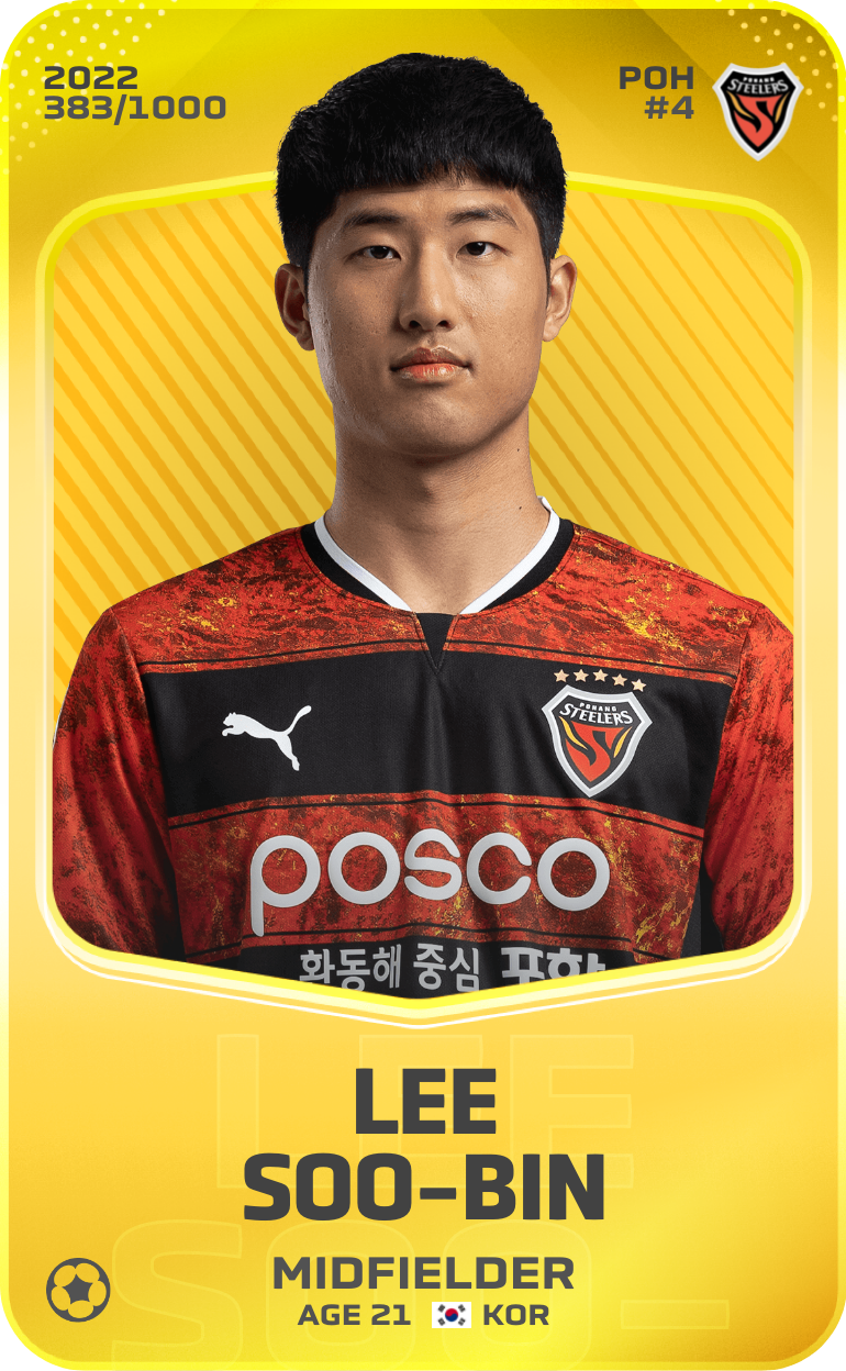 Sorare - Sorare Official - Lee Soo-Bin 2022-23 • Limited 383/1000 - NFT # 25291813108448428698903939253562513711087622546292442512810787882036198526664