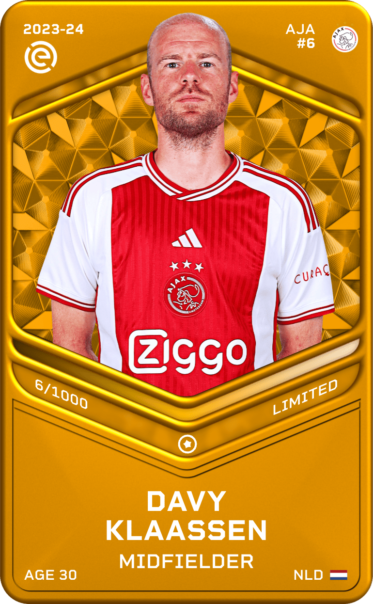 Davy Klaassen 2023-24 • Limited 6/1000