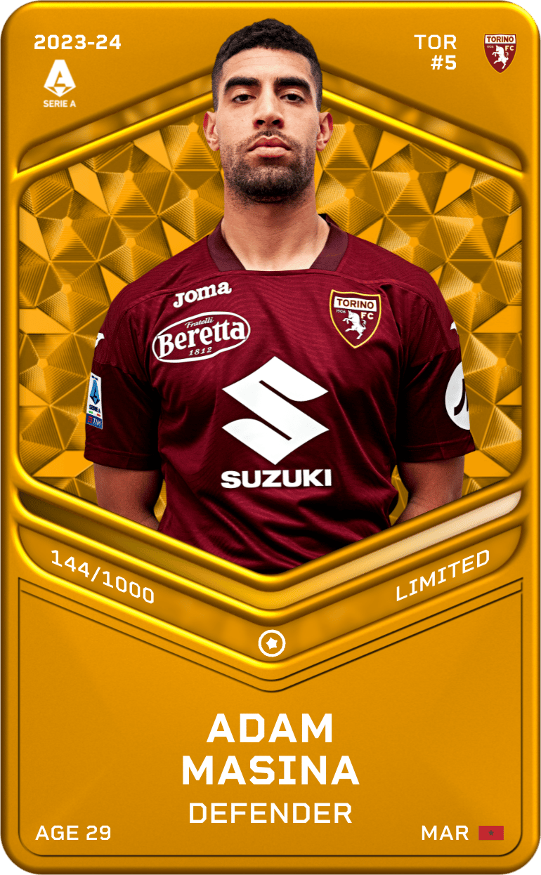 Adam Masina 2023-24 • Limited 144/1000