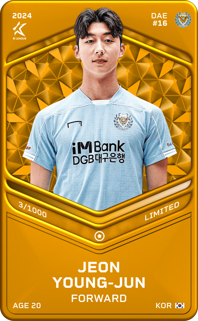 Jeon Yong-Jun 2024-25 • Limited 3/1000