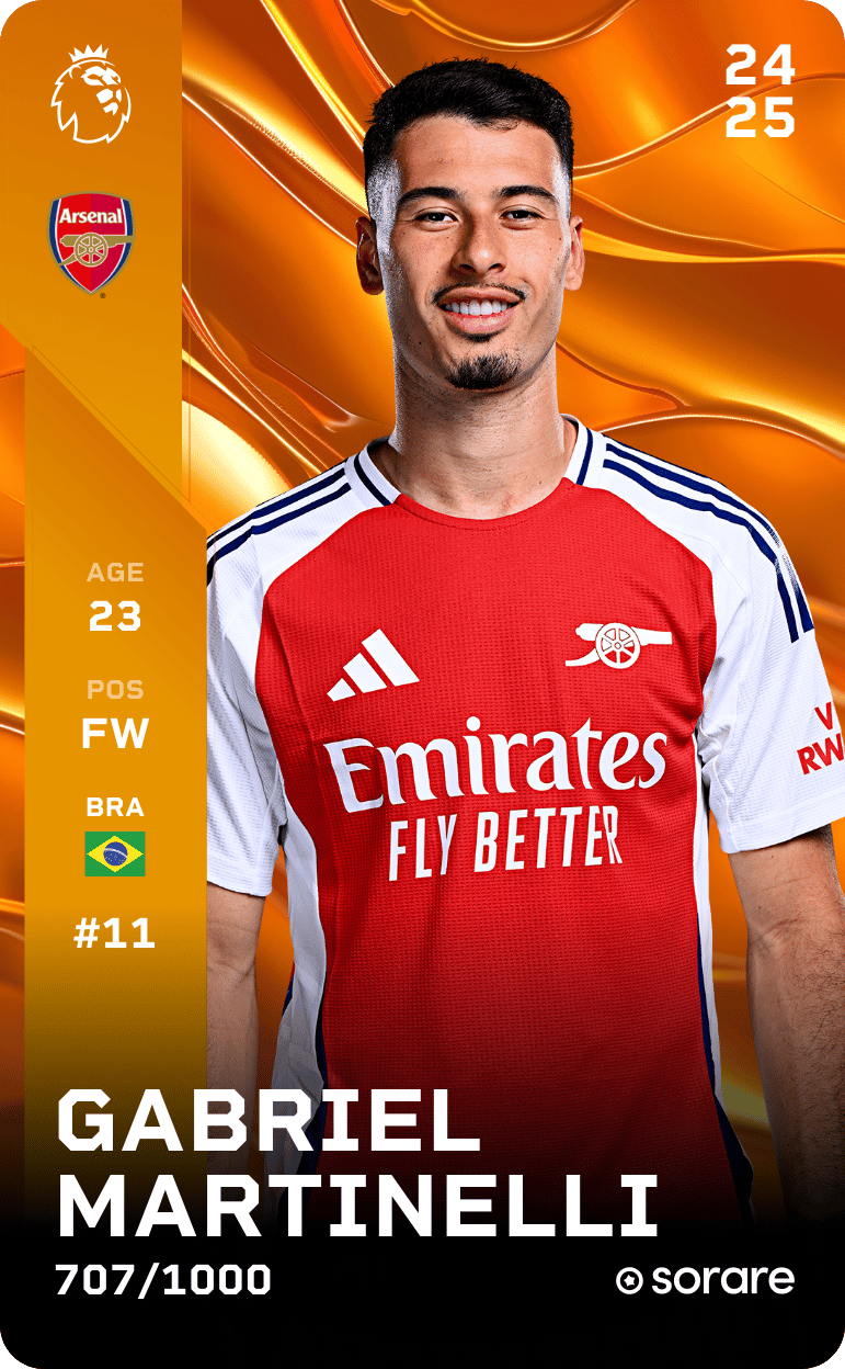 Gabriel Martinelli 2024-25 • Limited 707/1000