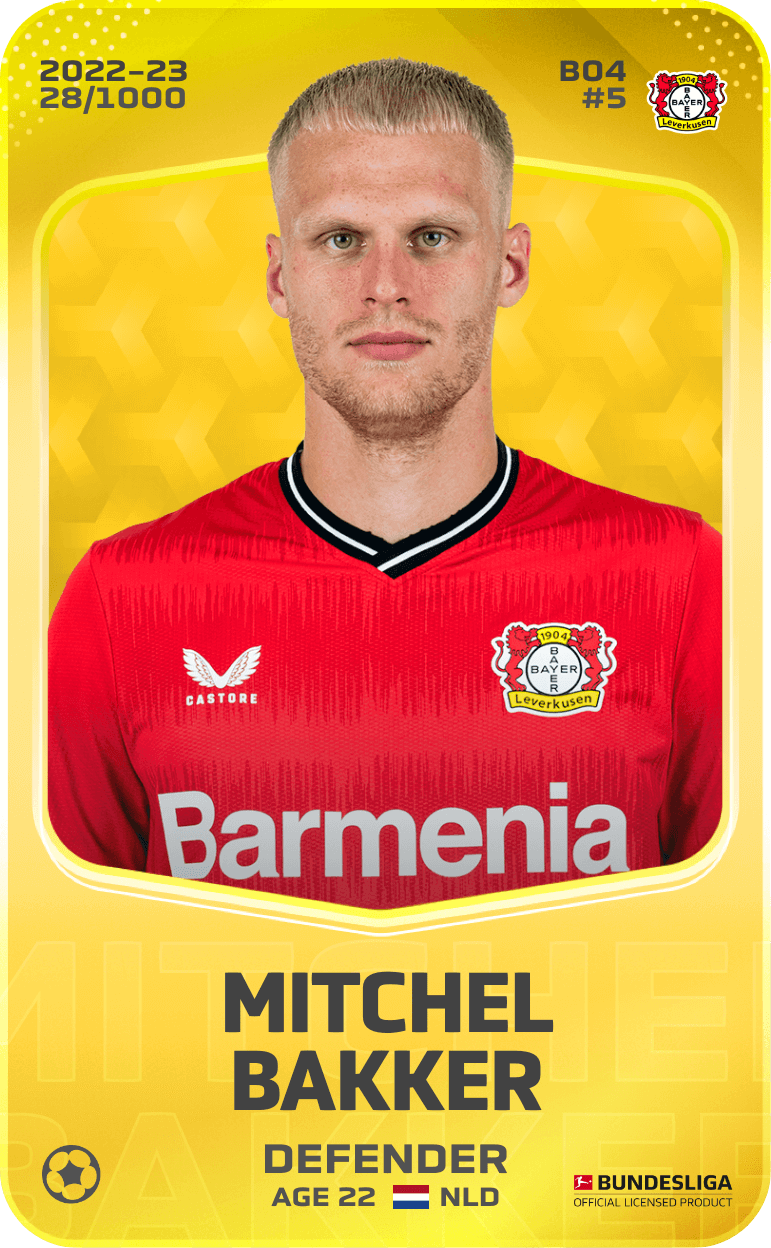 Mitchel Bakker 2022-23 • Limited 28/1000