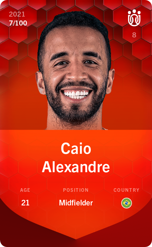 Sorare - Sorare Official - Caio Alexandre 2021-22 • Rare 7/100 - NFT # 101324407803772400175703754965292567634098561927566307737795897812562436574433