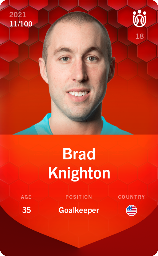 Sorare - Sorare Official - Brad Knighton 2021-22 • Rare 11/100 - NFT # 110228262303460427680241457550886847246443616573300824861435868469375023296382