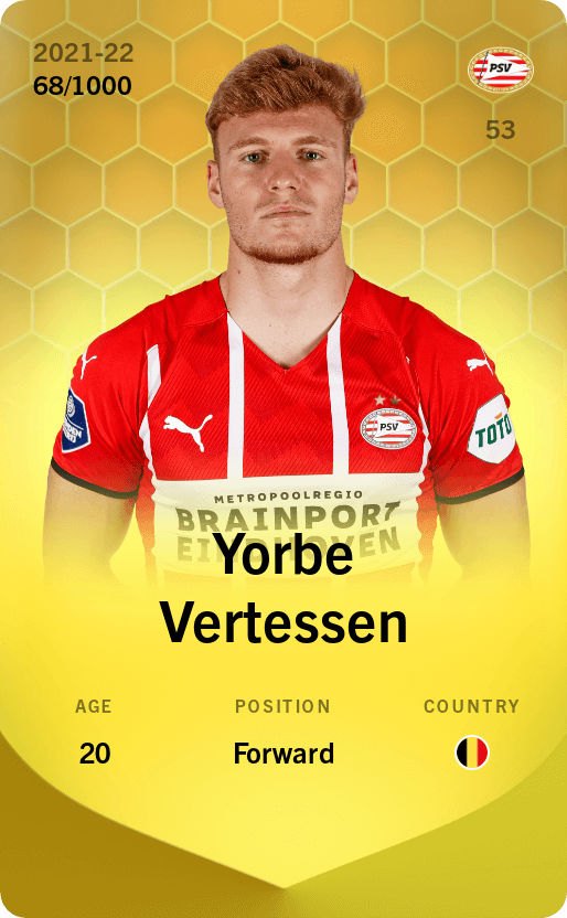 Yorbe Vertessen 2021-22 • Limited 68/1000