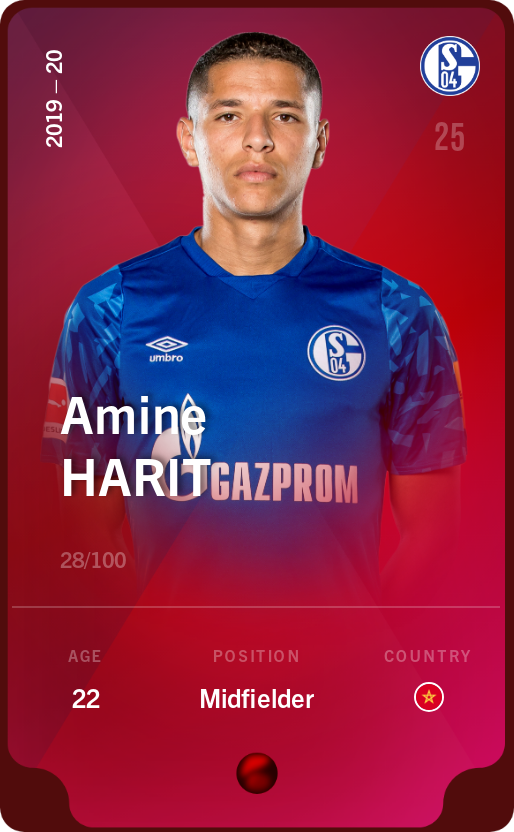 Sorare - Sorare Official - Amine Harit 2019-20 • Rare 28/100 - NFT # 29041560809870980299359920251955306017629951785504433044931222949231705546747