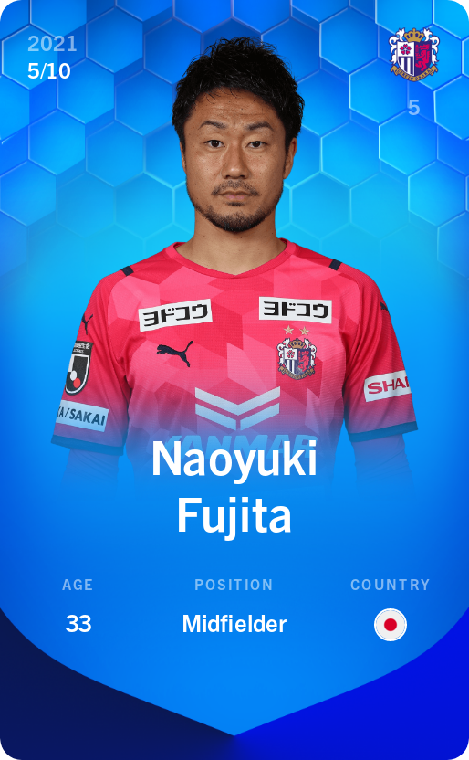 Sorare - Sorare Official - Naoyuki Fujita 2021-22 • Super Rare 5/10 - NFT # 4008814387255794898931912497874719554690663910330330283006012047955038644576