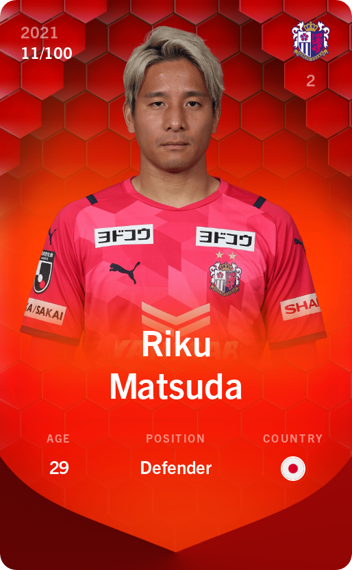 Sorare - Sorare Official - Riku Matsuda 2021-22 • Rare 11/100 - NFT # 35963549487908198377429085927905733498945648025459549277329471004746645835179